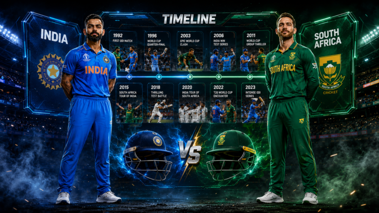 India National Cricket Team Vs South Africa National Cricket Team Timeline