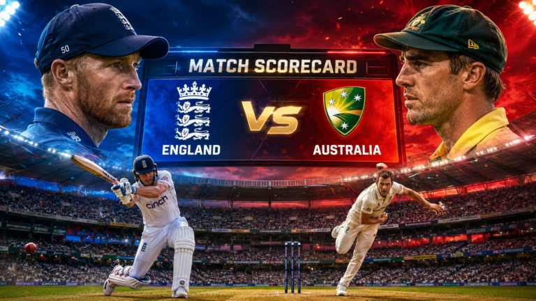 England Cricket Team vs Australian Men’s Cricket Team Match Scorecard