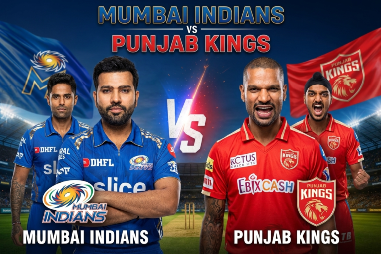 mumbai indians vs punjab kings timeline