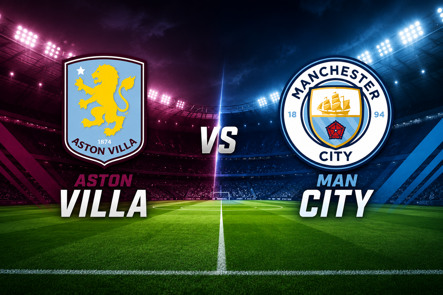 Aston Villa vs Man City Stats