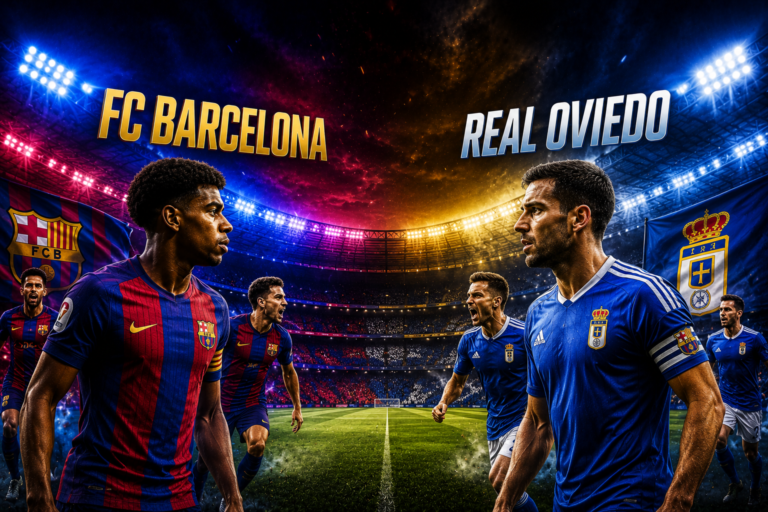 FC Barcelona vs Real Oviedo Timeline
