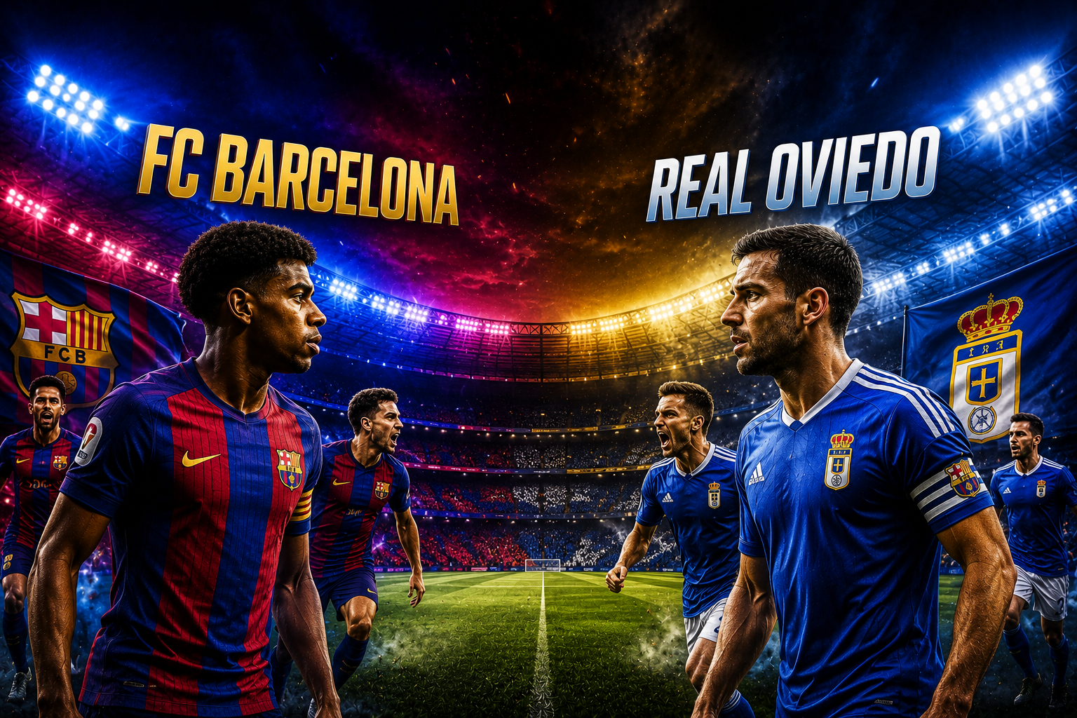 FC Barcelona vs Real Oviedo Timeline