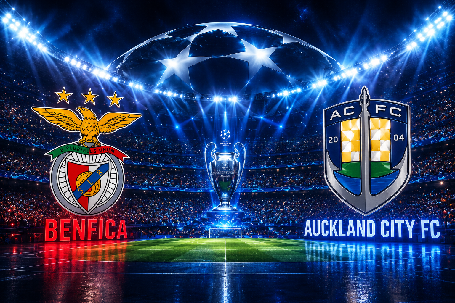 Benfica vs Auckland City FC Timeline