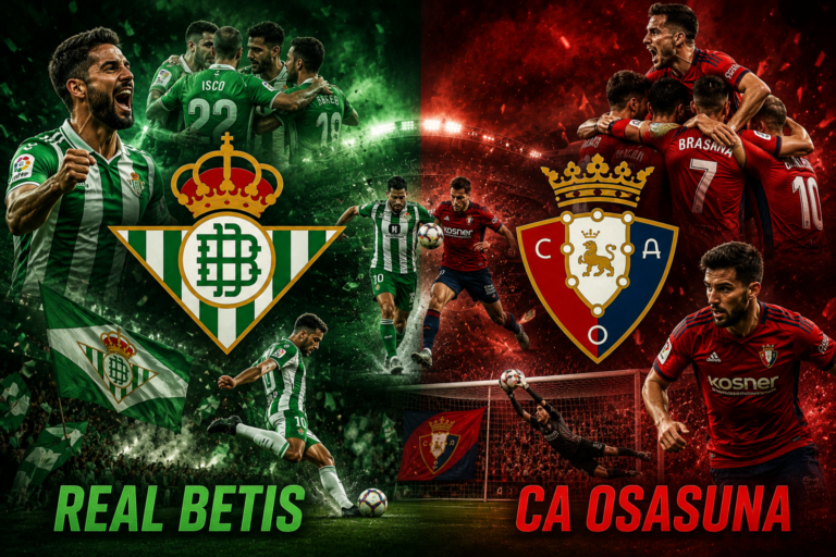 Real Betis vs CA Osasuna Timeline