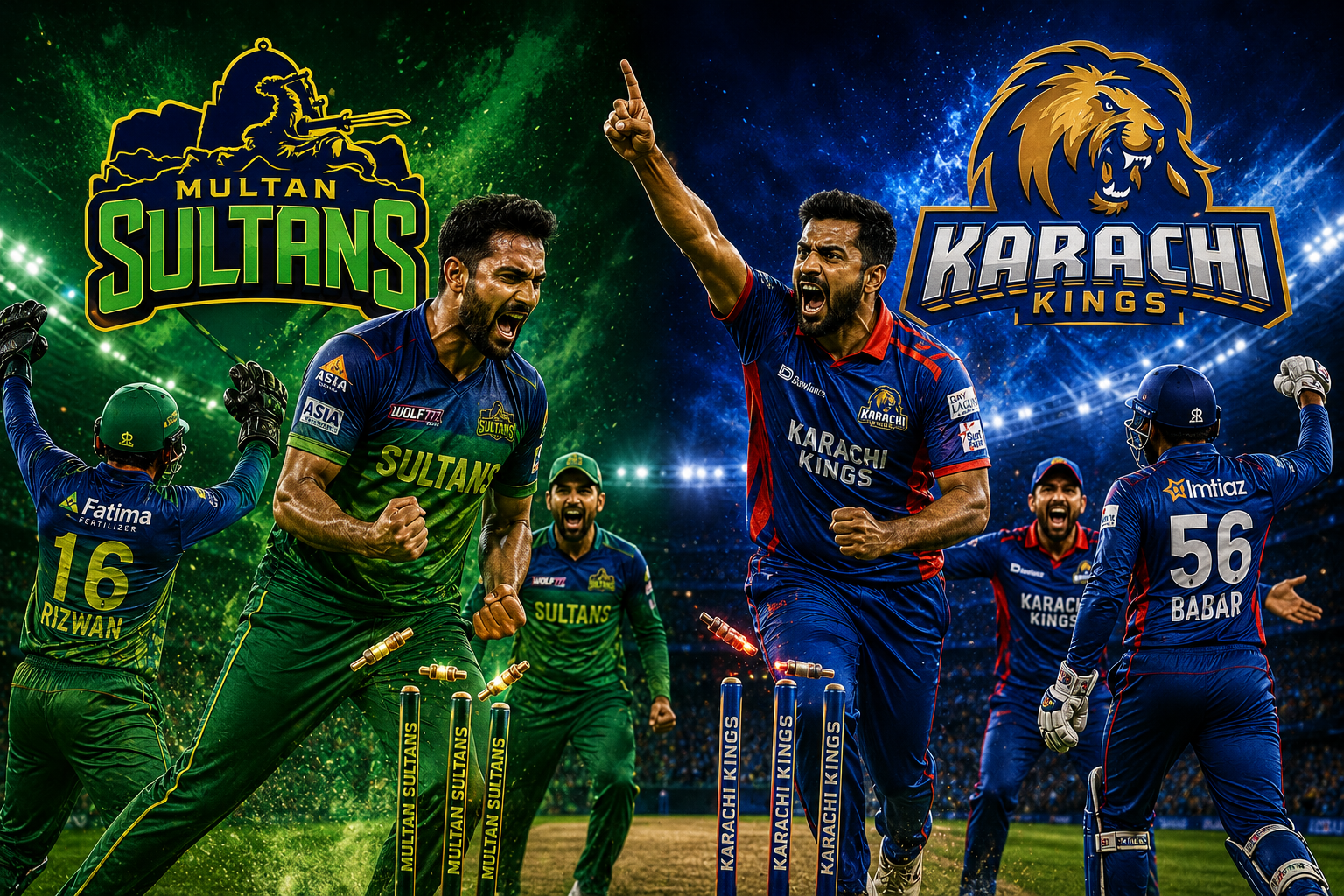 Multan Sultans vs Karachi Kings Timeline
