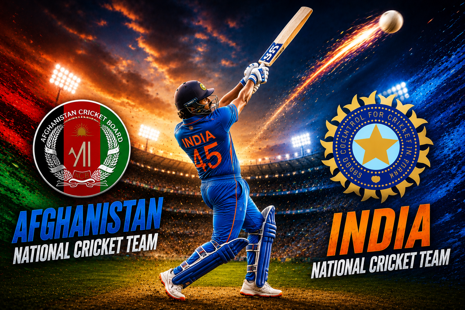 Afghanistan National Cricket Team vs India National Cricket Team Matches