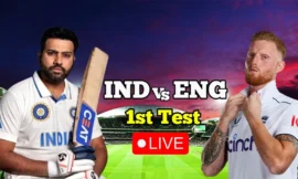 India National Cricket Team Vs England Cricket Team Match Scorecard 1st Test